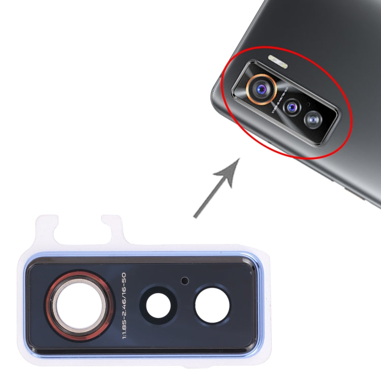 For vivo iQOO 5 5G  V2024A Camera Lens Cover (Blue) - Camera Parts by buy2fix | Online Shopping UK | buy2fix