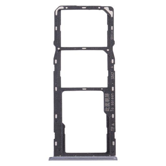 For OPPO Realme 6  SIM Card Tray + SIM Card Tray + Micro SD Card Tray (Black) - Card Tray by buy2fix | Online Shopping UK | buy2fix