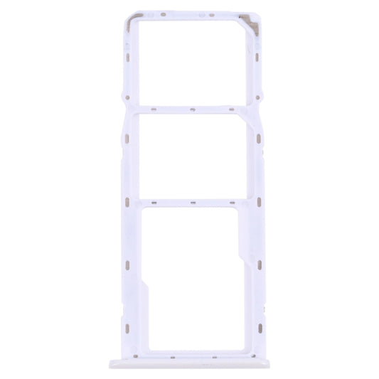For OPPO Realme 6  SIM Card Tray + SIM Card Tray + Micro SD Card Tray (White) - Card Tray by buy2fix | Online Shopping UK | buy2fix