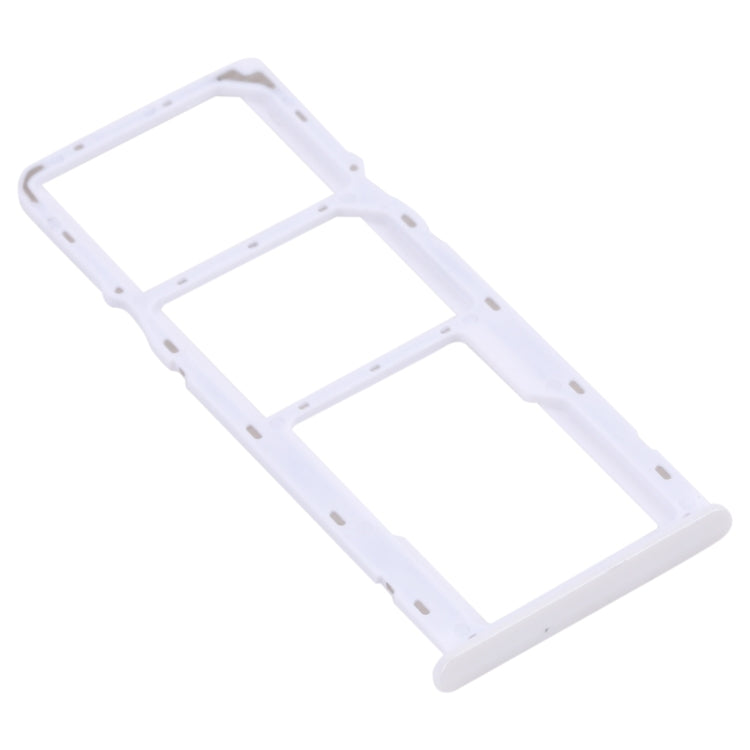 For OPPO Realme 6  SIM Card Tray + SIM Card Tray + Micro SD Card Tray (White) - Card Tray by buy2fix | Online Shopping UK | buy2fix