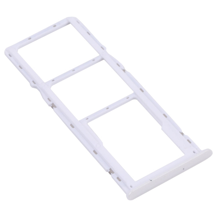 For OPPO Realme 6  SIM Card Tray + SIM Card Tray + Micro SD Card Tray (White) - Card Tray by buy2fix | Online Shopping UK | buy2fix