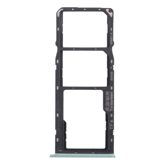 For OPPO Realme 7i (Global)  SIM Card Tray + SIM Card Tray + Micro SD Card Tray (Green)