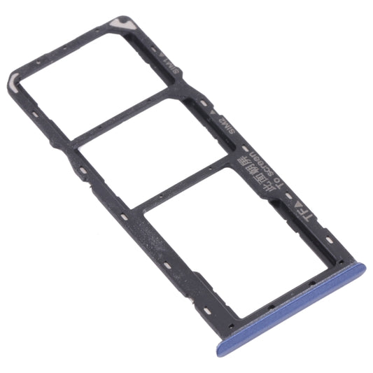 For OPPO Realme Narzo 20  SIM Card Tray + SIM Card Tray + Micro SD Card Tray (Blue) - Card Tray by buy2fix | Online Shopping UK | buy2fix