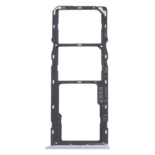 For OPPO Realme Narzo 20  SIM Card Tray + SIM Card Tray + Micro SD Card Tray (Silver) - Card Tray by buy2fix | Online Shopping UK | buy2fix