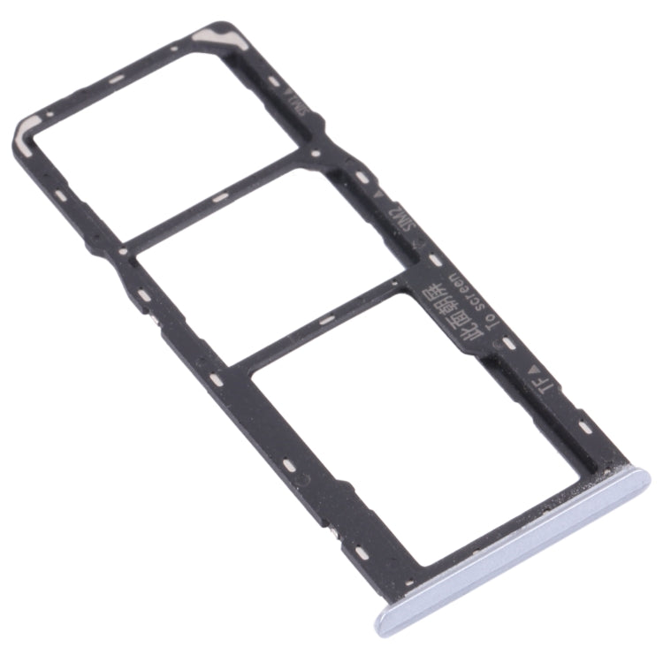 For OPPO Realme Narzo 20  SIM Card Tray + SIM Card Tray + Micro SD Card Tray (Silver) - Card Tray by buy2fix | Online Shopping UK | buy2fix