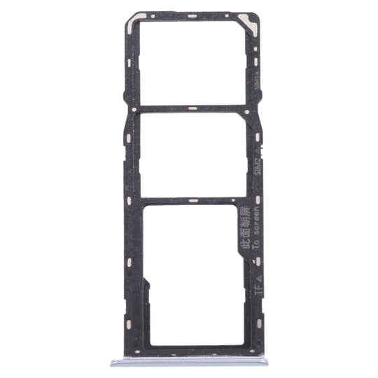 SIM-Kartenfach + SIM-Kartenfach + Micro-SD-Kartenfach für OPPO Realme C15 RMX2180 (Silber)