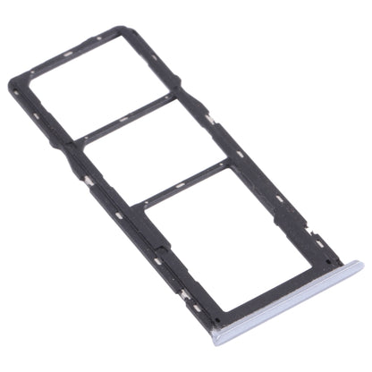 For OPPO Realme C15 RMX2180  SIM Card Tray + SIM Card Tray + Micro SD Card Tray (Silver) - Card Tray by buy2fix | Online Shopping UK | buy2fix