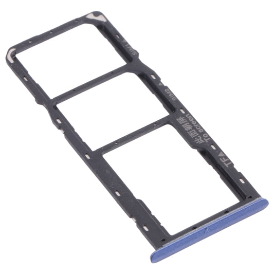 For OPPO Realme 7 (Global)  SIM Card Tray + SIM Card Tray + Micro SD Card Tray (Blue) - Card Tray by buy2fix | Online Shopping UK | buy2fix