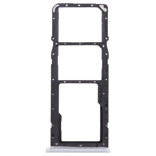 For OPPO Realme 7 (Global)  SIM Card Tray + SIM Card Tray + Micro SD Card Tray (Silver) - Card Tray by buy2fix | Online Shopping UK | buy2fix
