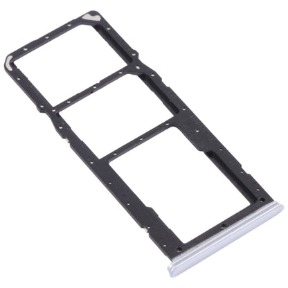 For OPPO Realme 7 (Global)  SIM Card Tray + SIM Card Tray + Micro SD Card Tray (Silver) - Card Tray by buy2fix | Online Shopping UK | buy2fix