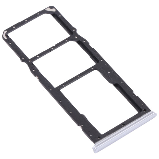 For OPPO Realme 7 (Global)  SIM Card Tray + SIM Card Tray + Micro SD Card Tray (Silver) - Card Tray by buy2fix | Online Shopping UK | buy2fix