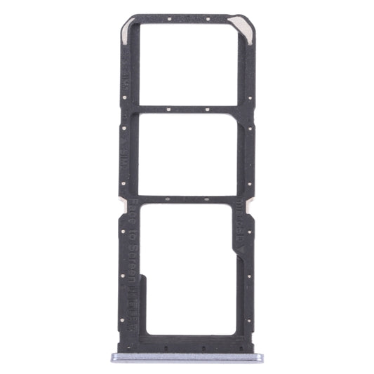 For OPPO A55 PEMM00, PEMM20, PEMT00, PEMT20  SIM Card Tray + SIM Card Tray + Micro SD Card Tray (Black) - Card Tray by buy2fix | Online Shopping UK | buy2fix