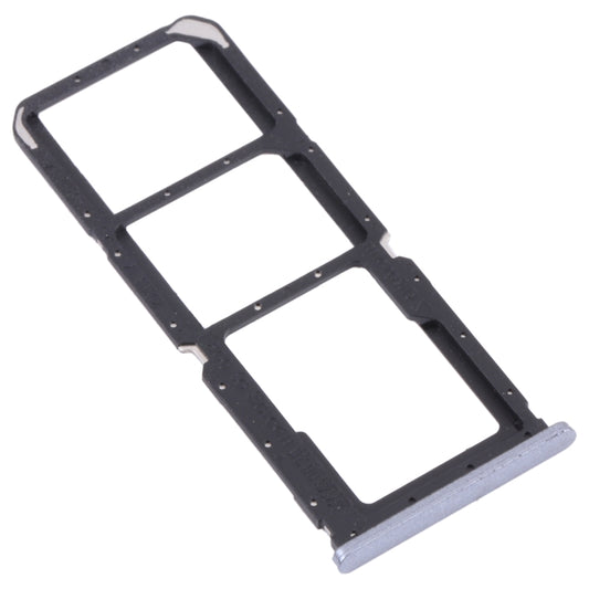 For OPPO A55 PEMM00, PEMM20, PEMT00, PEMT20  SIM Card Tray + SIM Card Tray + Micro SD Card Tray (Black) - Card Tray by buy2fix | Online Shopping UK | buy2fix