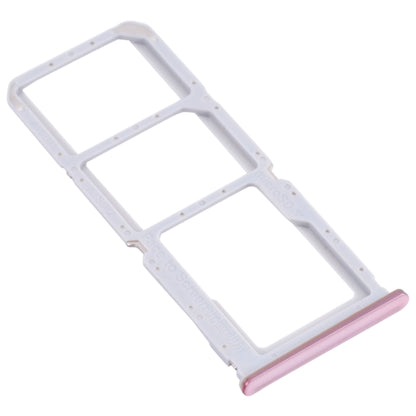 For OPPO A55 PEMM00, PEMM20, PEMT00, PEMT20  SIM Card Tray + SIM Card Tray + Micro SD Card Tray (Gold) - Card Tray by buy2fix | Online Shopping UK | buy2fix