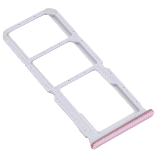 For OPPO A55 PEMM00, PEMM20, PEMT00, PEMT20  SIM Card Tray + SIM Card Tray + Micro SD Card Tray (Gold) - Card Tray by buy2fix | Online Shopping UK | buy2fix