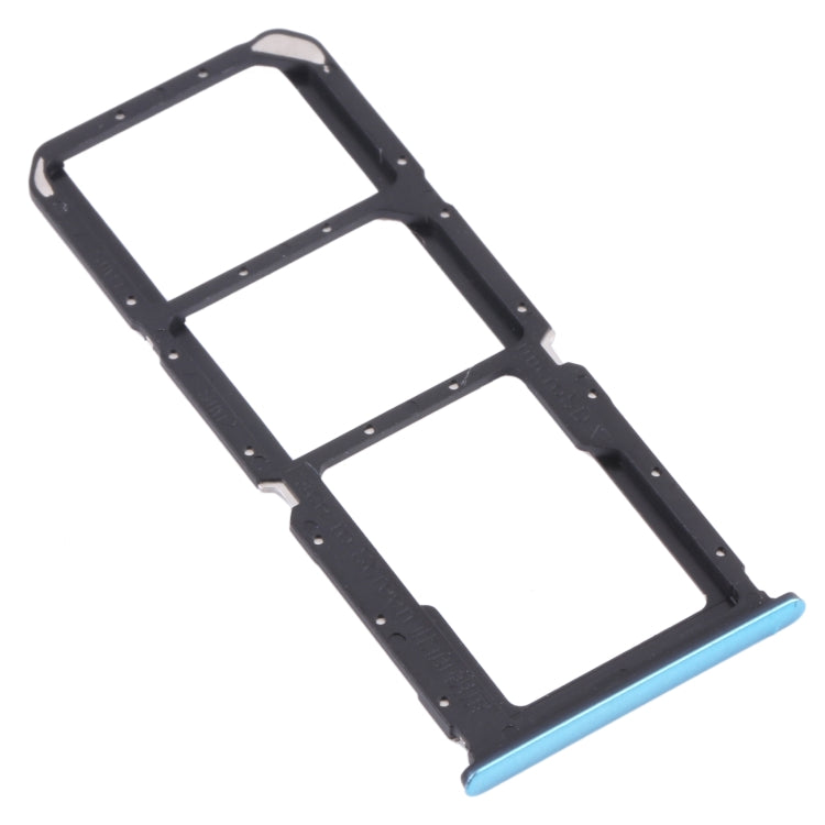 For OPPO A74 5G / A54 5G / A93 PCGM00, PEHM00  SIM Card Tray + SIM Card Tray + Micro SD Card Tray(Blue) - Card Tray by buy2fix | Online Shopping UK | buy2fix