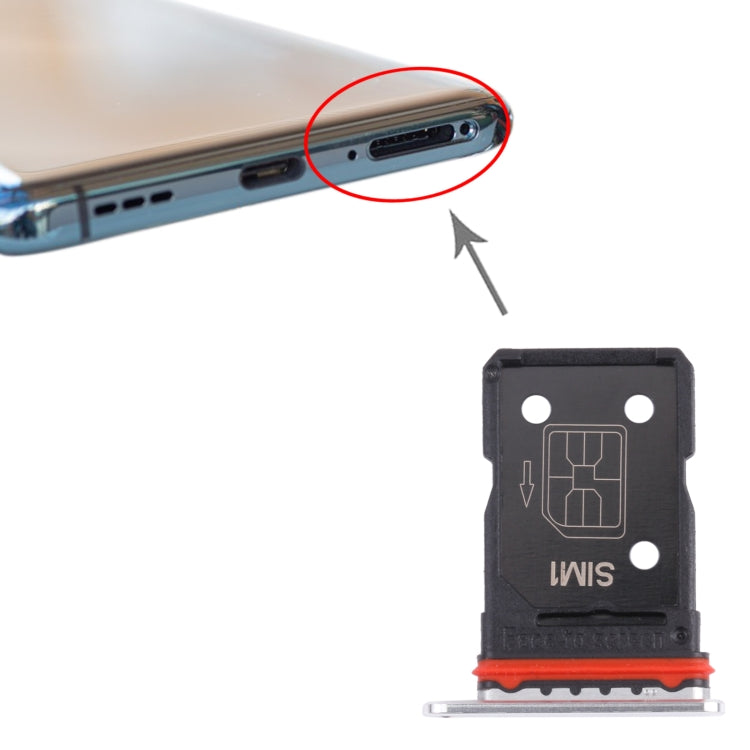 For OPPO Find X3 PEDM00 / Find X3 Pro SIM Card Tray + SIM Card Tray(White) - Card Tray by buy2fix | Online Shopping UK | buy2fix