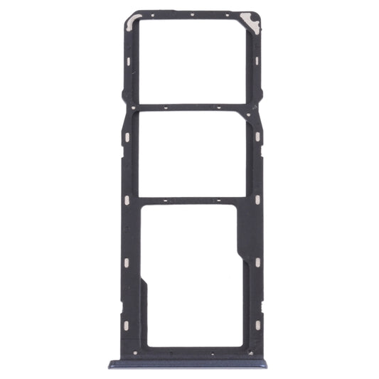 For OPPO A15 CPH2185  SIM Card Tray + SIM Card Tray + Micro SD Card Tray (Black) - Card Tray by buy2fix | Online Shopping UK | buy2fix
