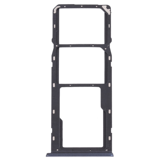 Plateau de carte SIM + plateau de carte SIM + plateau de carte Micro SD pour OPPO A15 CPH2185 (noir)