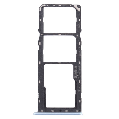 For OPPO A15 CPH2185  SIM Card Tray + SIM Card Tray + Micro SD Card Tray (Blue) - Card Tray by buy2fix | Online Shopping UK | buy2fix