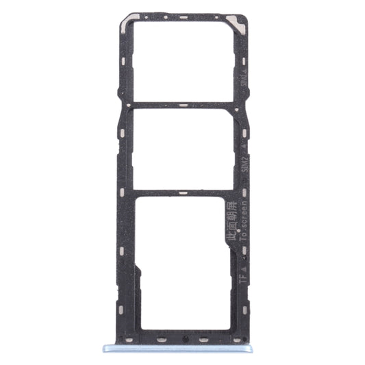 For OPPO A15 CPH2185  SIM Card Tray + SIM Card Tray + Micro SD Card Tray (Blue) - Card Tray by buy2fix | Online Shopping UK | buy2fix