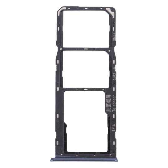 Plateau de carte SIM + plateau de carte SIM + plateau de carte Micro SD pour OPPO A15s CPH2179 (noir)