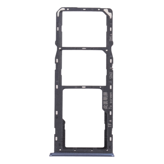 For OPPO A35 CPH2179  SIM Card Tray + SIM Card Tray + Micro SD Card Tray (Black) - Card Tray by buy2fix | Online Shopping UK | buy2fix