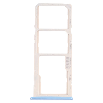 For OPPO A35 CPH2179  SIM Card Tray + SIM Card Tray + Micro SD Card Tray (Blue) - Card Tray by buy2fix | Online Shopping UK | buy2fix