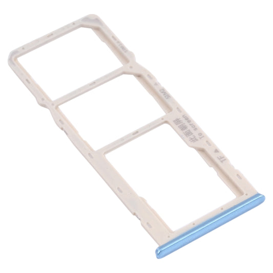 For OPPO A35 CPH2179  SIM Card Tray + SIM Card Tray + Micro SD Card Tray (Blue) - Card Tray by buy2fix | Online Shopping UK | buy2fix