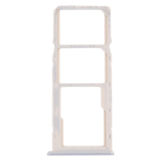 For OPPO A35 CPH2179  SIM Card Tray + SIM Card Tray + Micro SD Card Tray (White) - Card Tray by buy2fix | Online Shopping UK | buy2fix