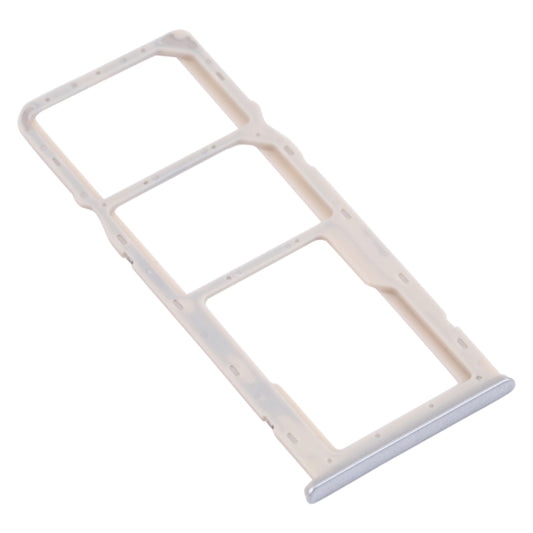 For OPPO A35 CPH2179  SIM Card Tray + SIM Card Tray + Micro SD Card Tray (White) - Card Tray by buy2fix | Online Shopping UK | buy2fix