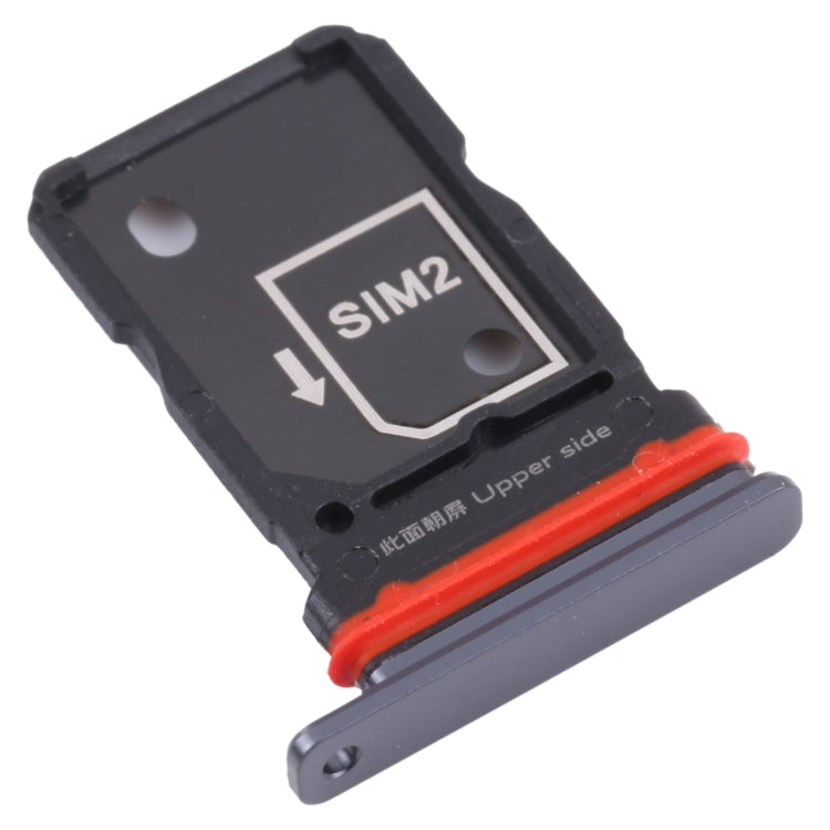 For Vivo iQOO 7 V2049A, I2009 SIM Card Tray + SIM Card Tray (Black) - Card Tray by buy2fix | Online Shopping UK | buy2fix