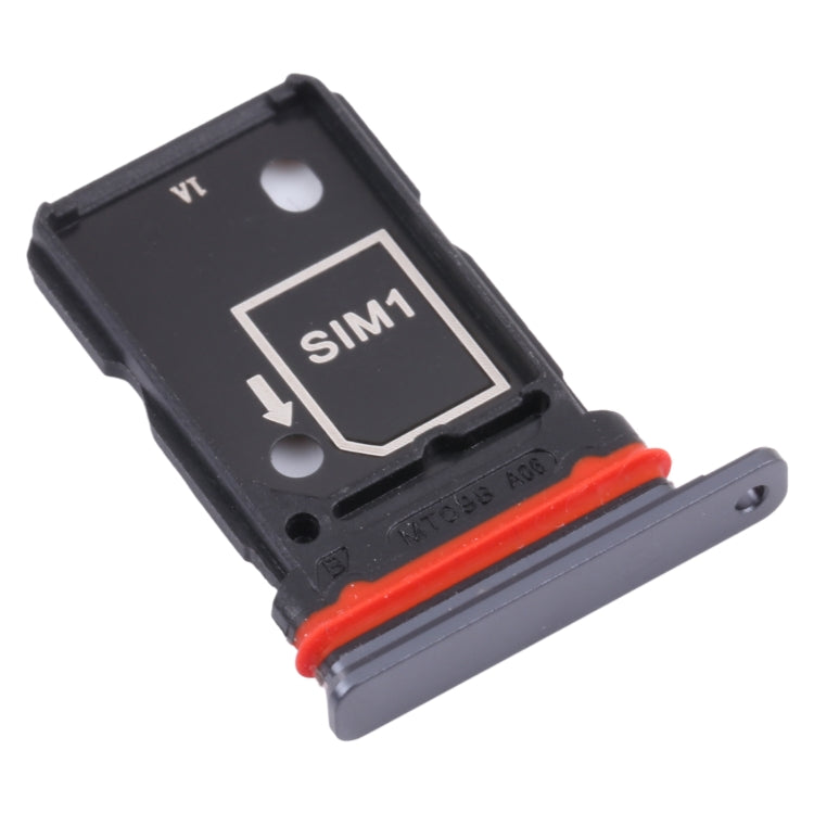 For Vivo iQOO 7 V2049A, I2009 SIM Card Tray + SIM Card Tray (Black) - Card Tray by buy2fix | Online Shopping UK | buy2fix