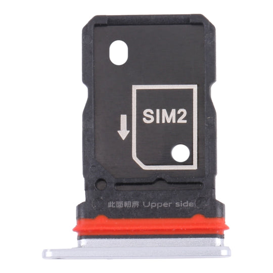 SIM-Kartenfach + SIM-Kartenfach für Vivo iQOO 7 V2049A, I2009 (Weiß)