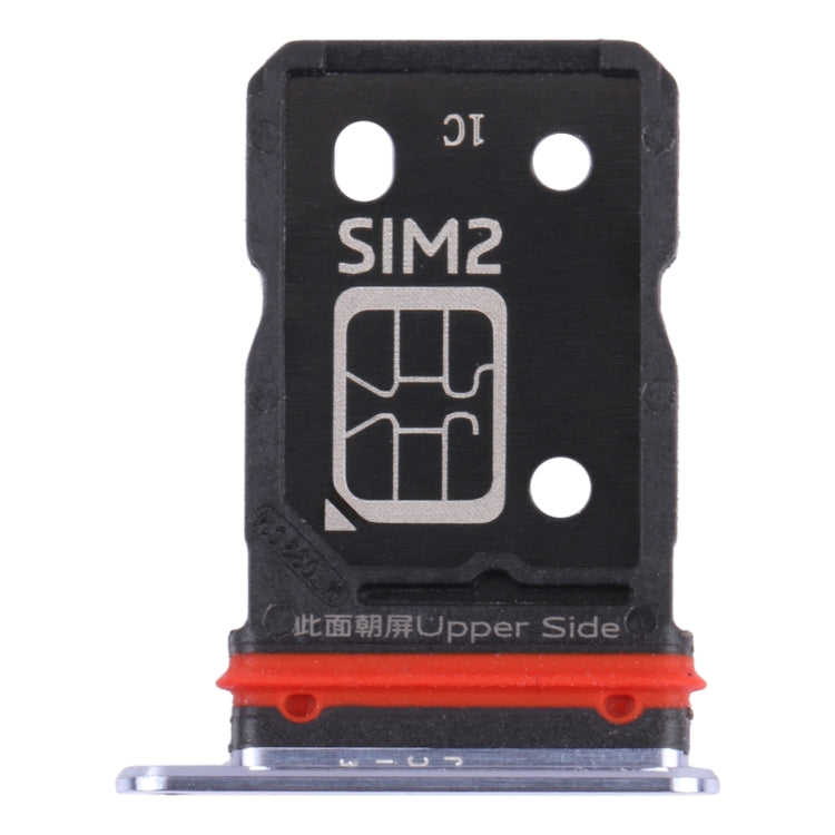 For Vivo S9 V2072A SIM Card Tray + SIM Card Tray (Silver) - Card Tray by buy2fix | Online Shopping UK | buy2fix
