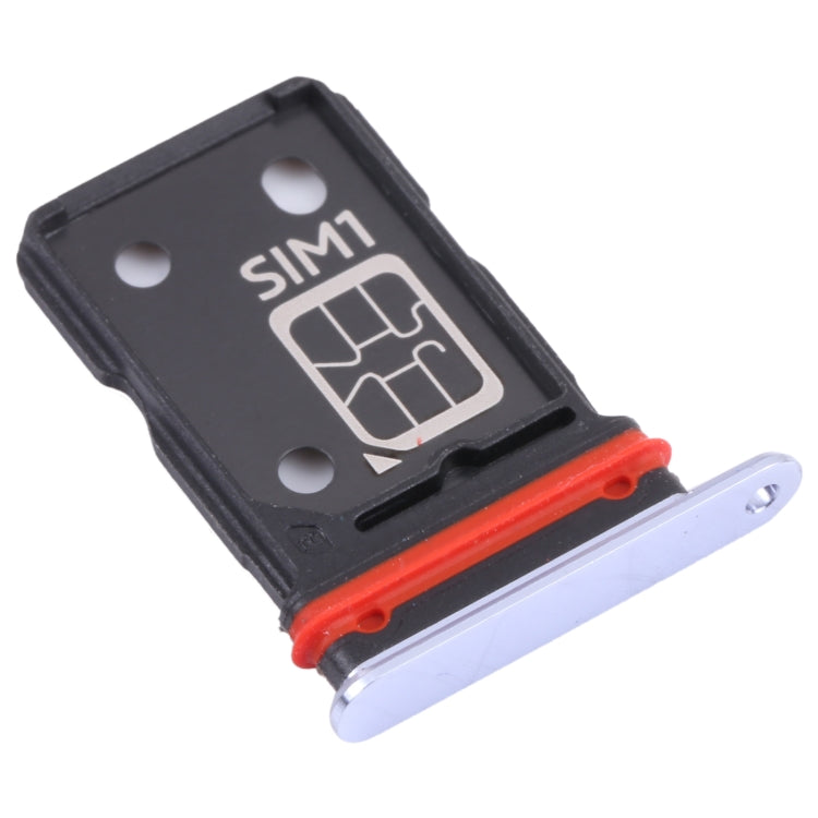 For Vivo S9 V2072A SIM Card Tray + SIM Card Tray (Silver) - Card Tray by buy2fix | Online Shopping UK | buy2fix