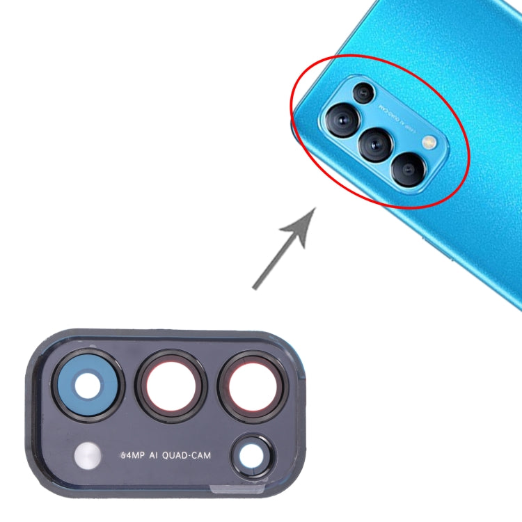 For OPPO Reno5 5G PEGM00, PEGT00, CPH2145  Camera Lens Cover (Black) - Camera Series by buy2fix | Online Shopping UK | buy2fix
