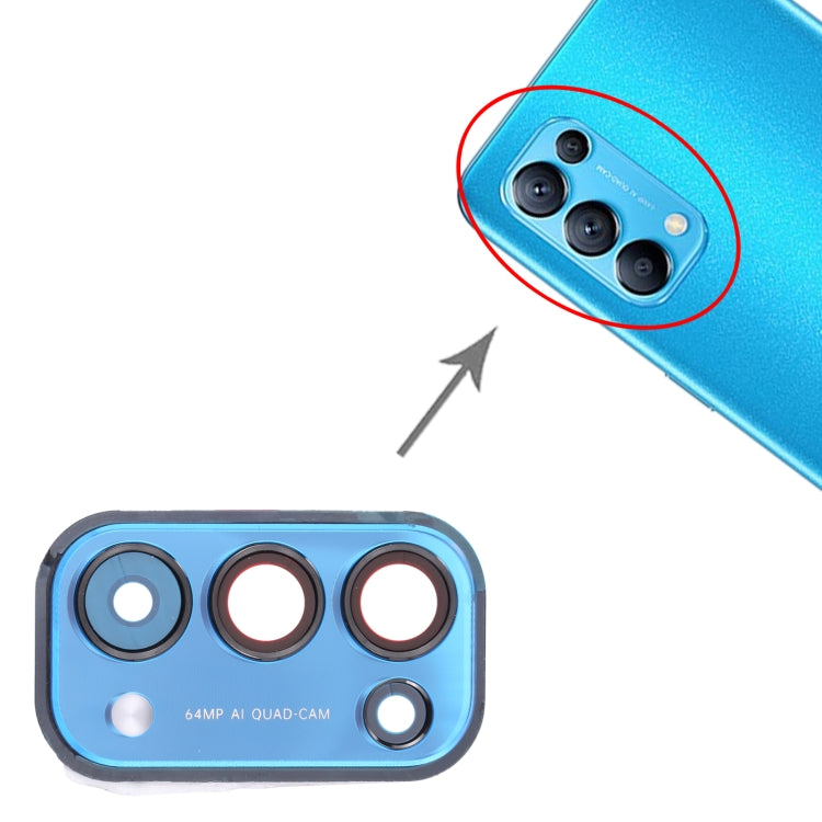 For OPPO Reno5 5G PEGM00, PEGT00, CPH2145  Camera Lens Cover (Blue) - Camera Series by buy2fix | Online Shopping UK | buy2fix