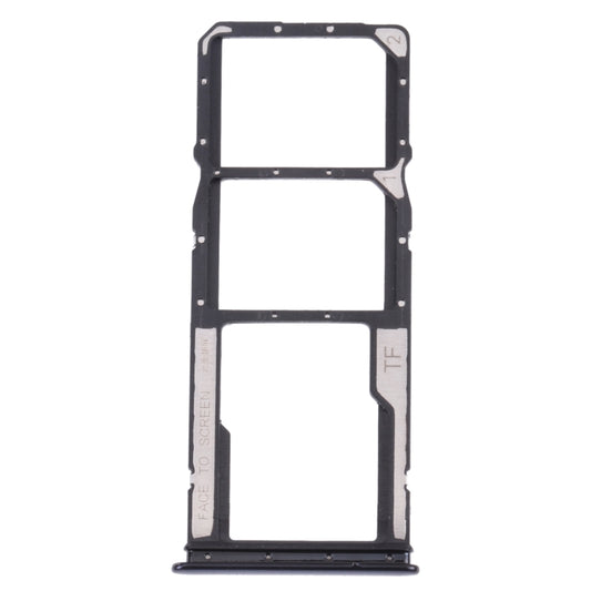 SIM Card Tray + SIM Card Tray + Micro SD Card Tray for Xiaomi Redmi Note 10 4G / Redmi Note 10S M2101K7AI, M2101K7AG, M2101K7BG, M2101K7BI, M2101K7BNY, M2101K7BL (Black) - Card Tray by buy2fix | Online Shopping UK | buy2fix