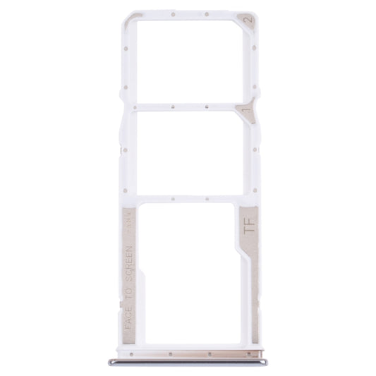 SIM Card Tray + SIM Card Tray + Micro SD Card Tray for Xiaomi Redmi Note 10 4G / Redmi Note 10S M2101K7AI, M2101K7AG, M2101K7BG, M2101K7BI, M2101K7BNY, M2101K7BL (White) - Card Tray by buy2fix | Online Shopping UK | buy2fix