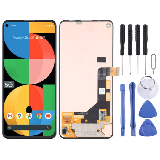 Original Super AMOLED LCD-Bildschirm und Digitizer-Vollmontage für Google Pixel 5a 5G
