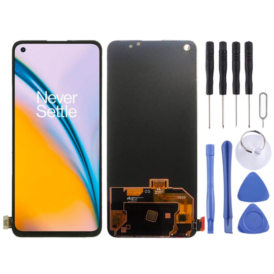 For OnePlus Nord 2 5G 2021  with Digitizer Full Assembly Original LCD Screen (Black)