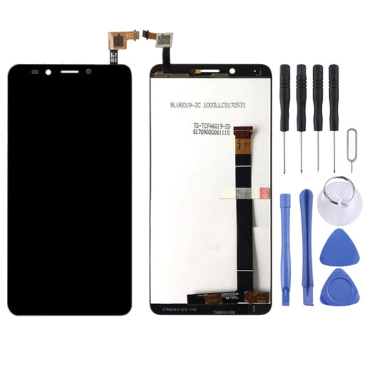 LCD Screen and Digitizer Full Assembly for Alcatel A7 XL A7XL 7071DX 7071(Black) - LCD Screen by buy2fix | Online Shopping UK | buy2fix