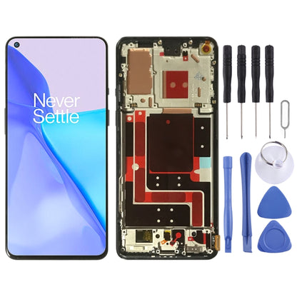 For OnePlus 9 LE2113 LE2111 LE2110 Digitizer Full Assembly With Frame Original LCD Screen (Blue) - LCD Screen by buy2fix | Online Shopping UK | buy2fix