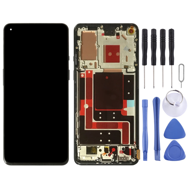 For OnePlus 9 LE2113 LE2111 LE2110 Digitizer Full Assembly With Frame Original LCD Screen (Blue) - LCD Screen by buy2fix | Online Shopping UK | buy2fix
