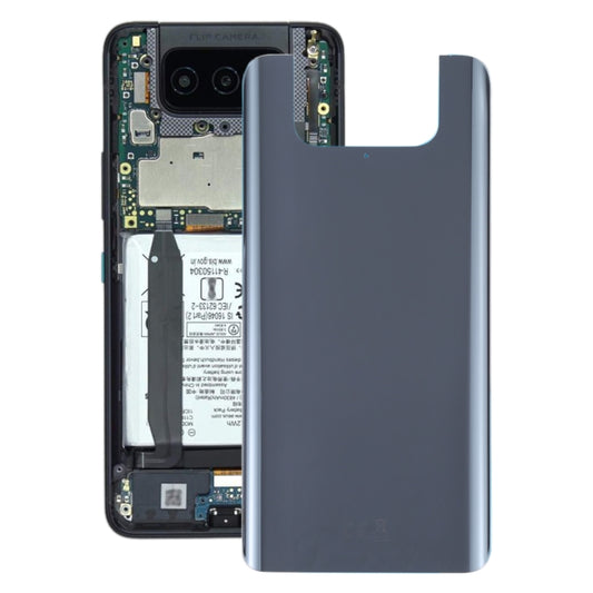 Glass Battery Back Cover with Adhesive for Asus Zenfone 8 Flip ZS672KS(Black) - Back Cover by buy2fix | Online Shopping UK | buy2fix