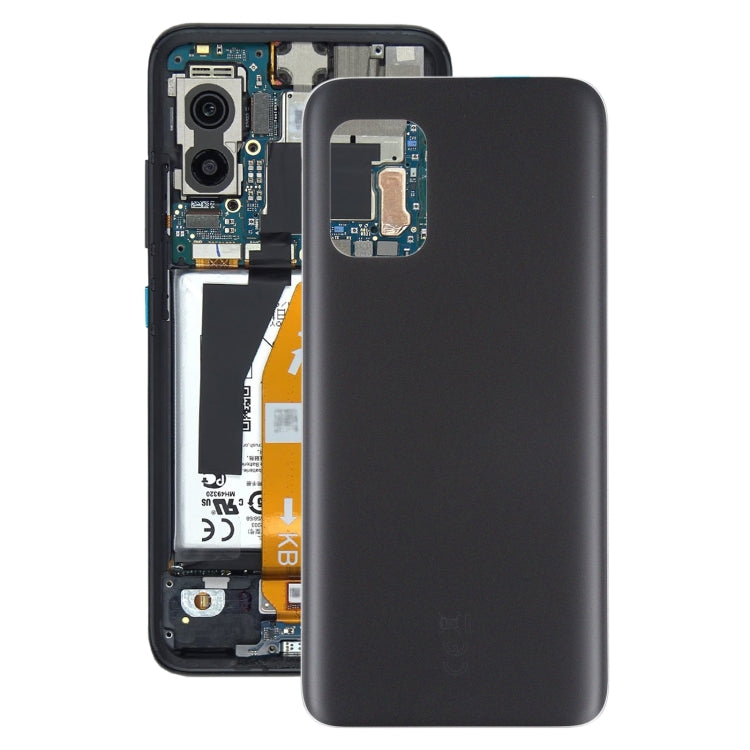 Glass Battery Back Cover with Adhesive for Asus Zenfone 8 ZS590KS(Frosted Black) - Back Cover by buy2fix | Online Shopping UK | buy2fix