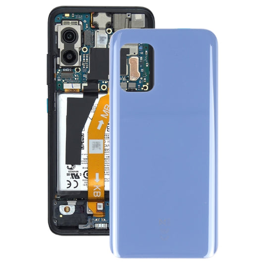 Glass Battery Back Cover with Adhesive for Asus Zenfone 8 ZS590KS(Blue) - Back Cover by buy2fix | Online Shopping UK | buy2fix