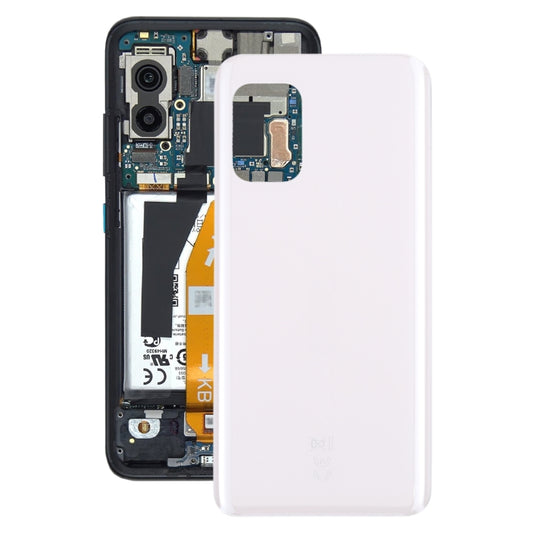 Glass Battery Back Cover with Adhesive for Asus Zenfone 8 ZS590KS(White) - Back Cover by buy2fix | Online Shopping UK | buy2fix