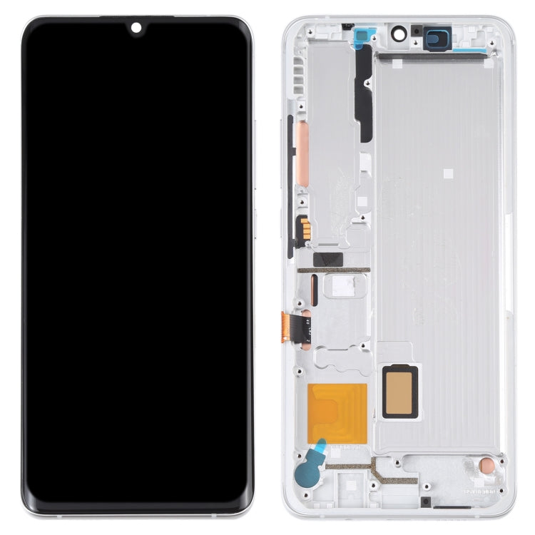 AMOLED LCD Screen for Xiaomi Mi Note 10 Lite M2002F4LG Digitizer Full Assembly with Frame(Silver) - LCD Screen by buy2fix | Online Shopping UK | buy2fix